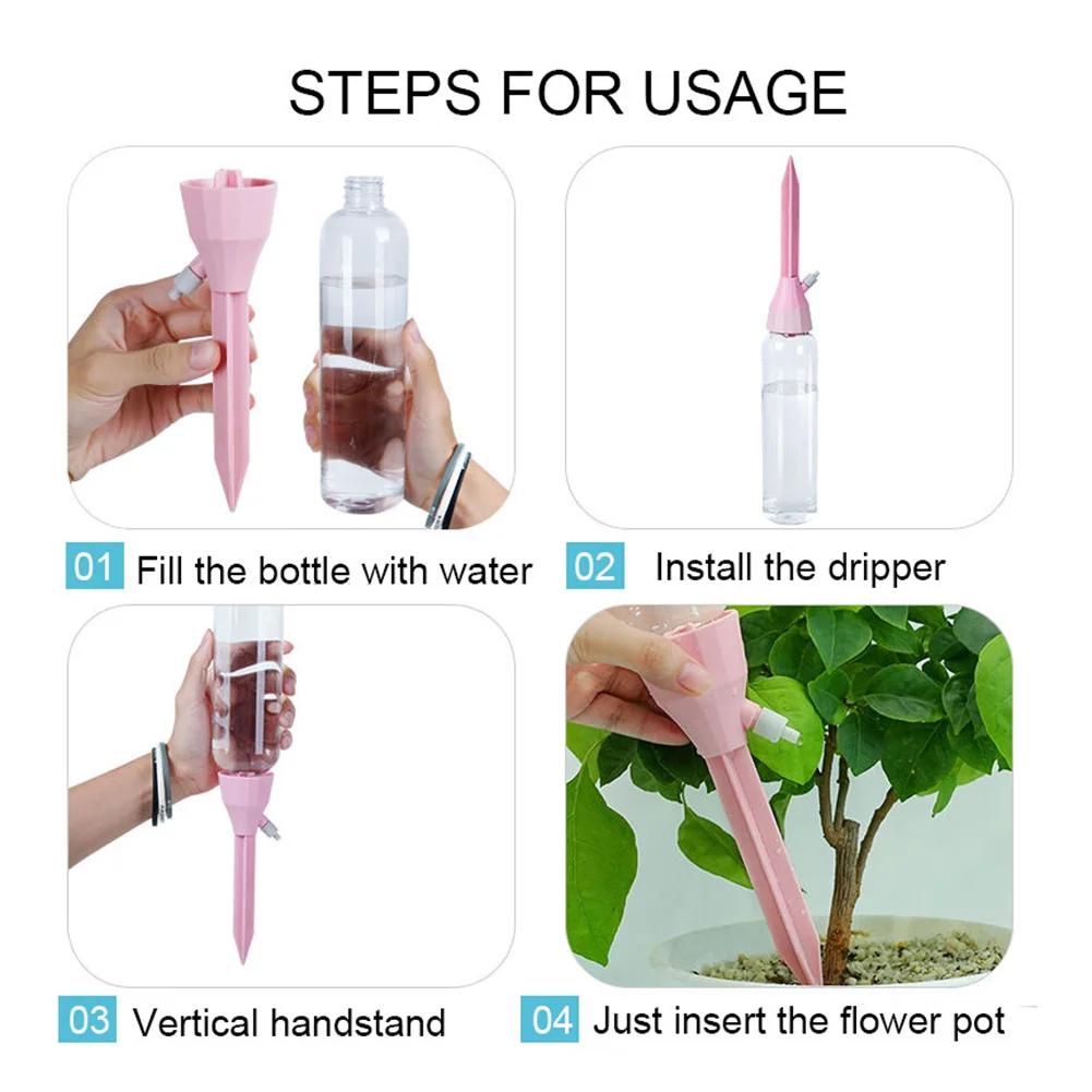 1-10PCS Adjustable Drip Irrigation System Automatic Self Watering Spikes Plants Indoor Outdoor Potted Plants Irrigation System