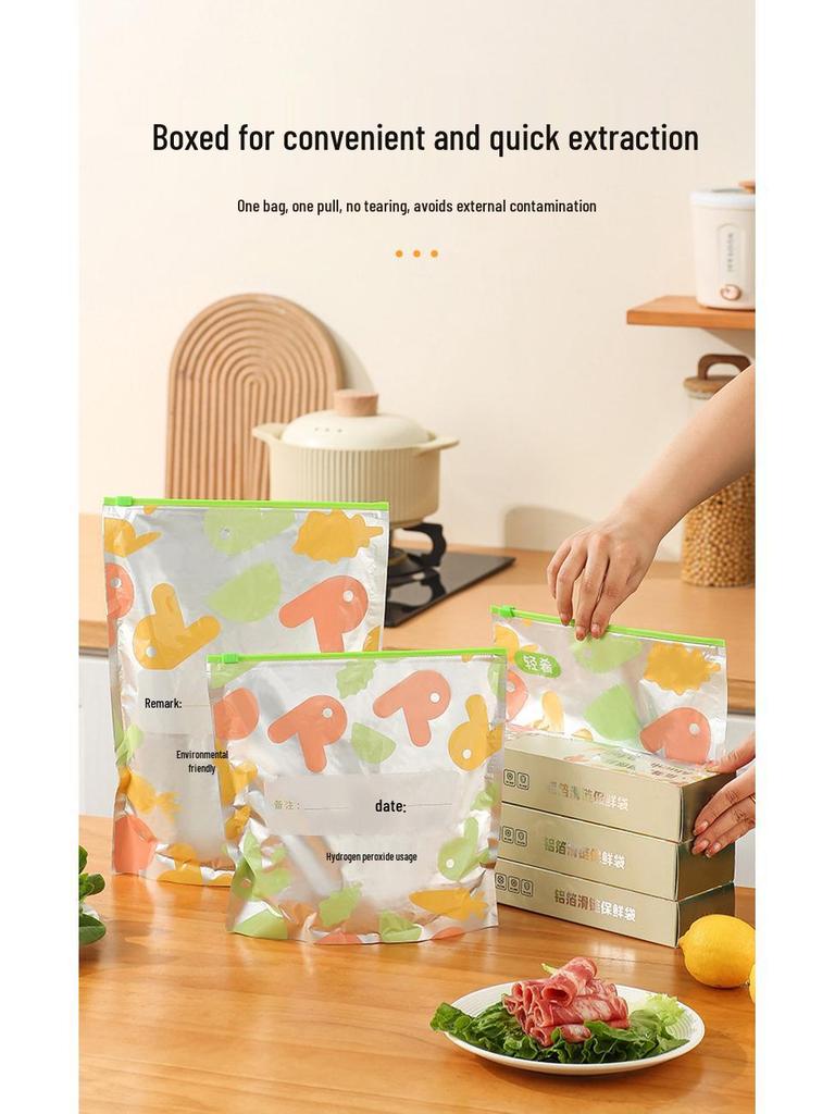 Aluminum Foil Sealing Slider for Food Preservation in Refrigerator & Freezer