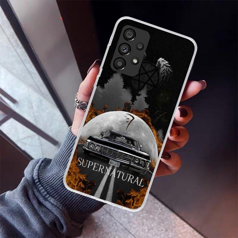 Angel Castiel Supernatural Phone Case For Samsung Galaxy A52 A51 A50S A32 A22 A12 A02S A72 A71 A31 A70 A30S Note 20 Ultra 10 Plu