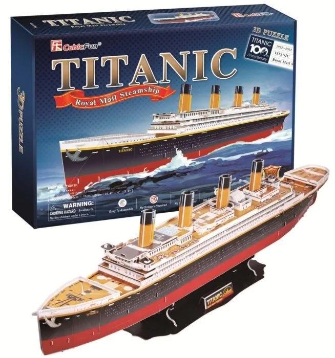 Cubic fun puzzle 3d titanic duży cubicfun 113 elementy t4011h