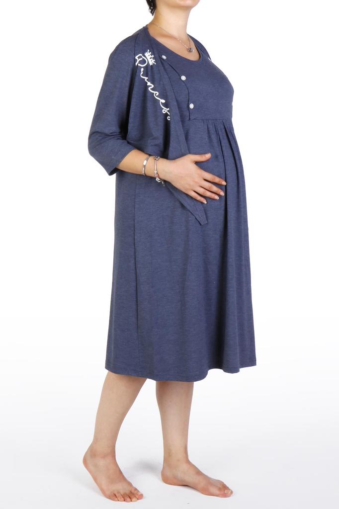 Maternity Tunic Nightgown Short Sleeve Lycra