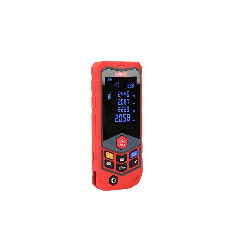 UNI-T LM100 Handheld Digital Laser Distance Meter Range Finder Rangefinder Length Area Volume Measurement 20 Group Data Storage
