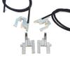 BSR674 Electric Sunroof Repair Track Drive Pull Bowden Cables Left and Right With Metal Mounting Bracket Hinges for Renault Megane MK1 Scenic MK1