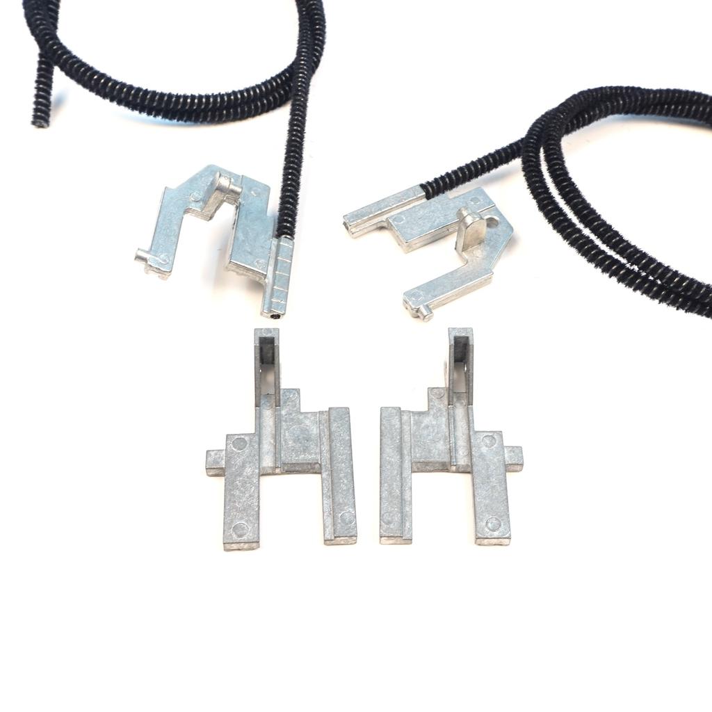 BSR674 Electric Sunroof Repair Track Drive Pull Bowden Cables Left and Right With Metal Mounting Bracket Hinges for Renault Megane MK1 Scenic MK1