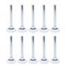 10 Pezzi Rotelle Bianche per Porta da Garage Sostituzione Rotelle in Nylon per Porta con Cuscinetti Sigillati Doppi 6200 ZZ 46mm X 120mm