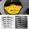 VWNX1 6pcs Car Brake Caliper Sticker Heat Resistant Decals Auto Accessories for Giulietta GT 159 147 156 Mito Brera Giulia