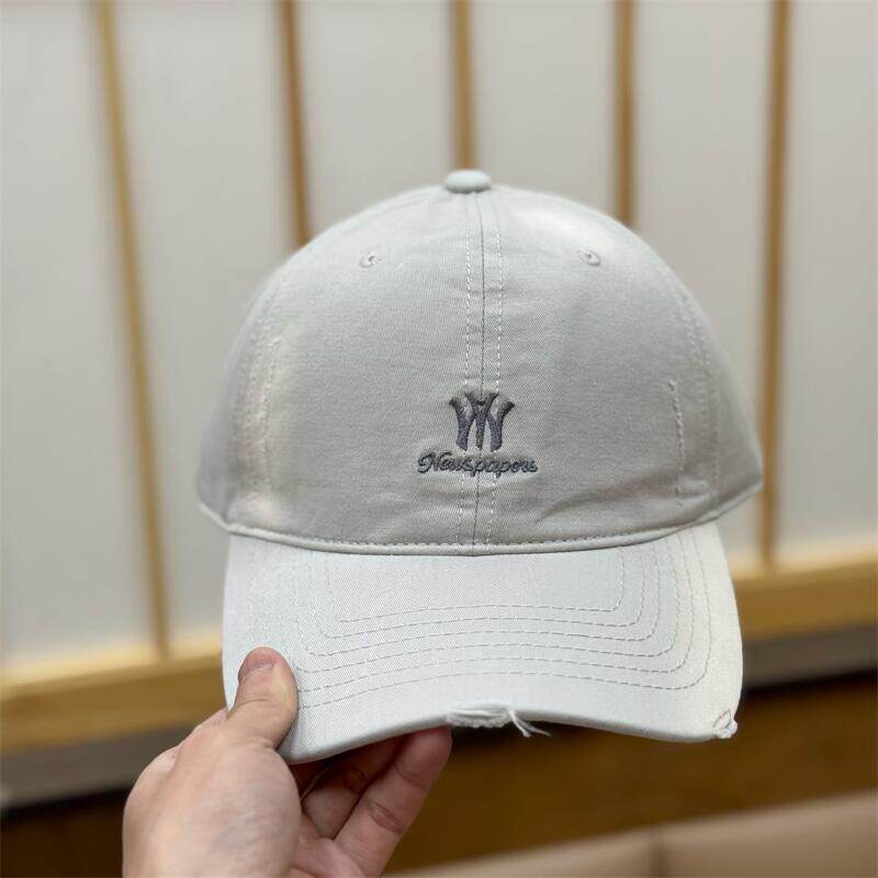 Frühling und Sommer Gewaschene Nische Buchstabe Weiches Oberteil Baseballkappe Damen Einfach Amerikanische Straßenkappe Herren