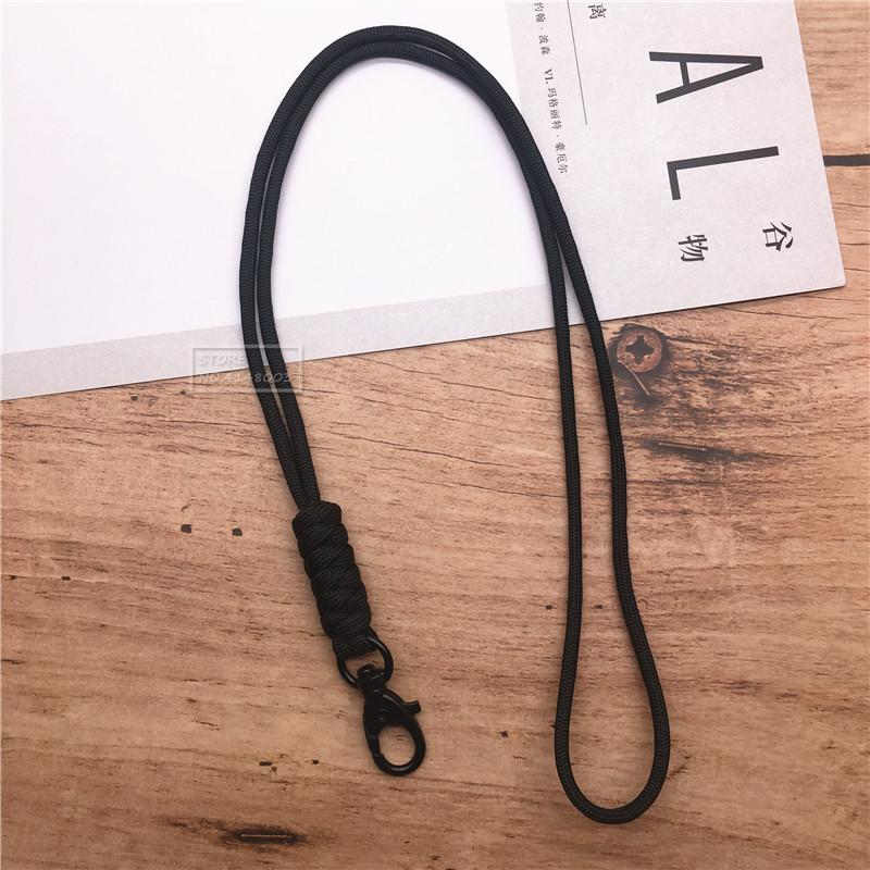 

Outdoor Rock Climbing Metal Clip Parachute Cord Hanging Neck Rope Lanyard for Phone Camera USB Holder ID Card Badge Holder