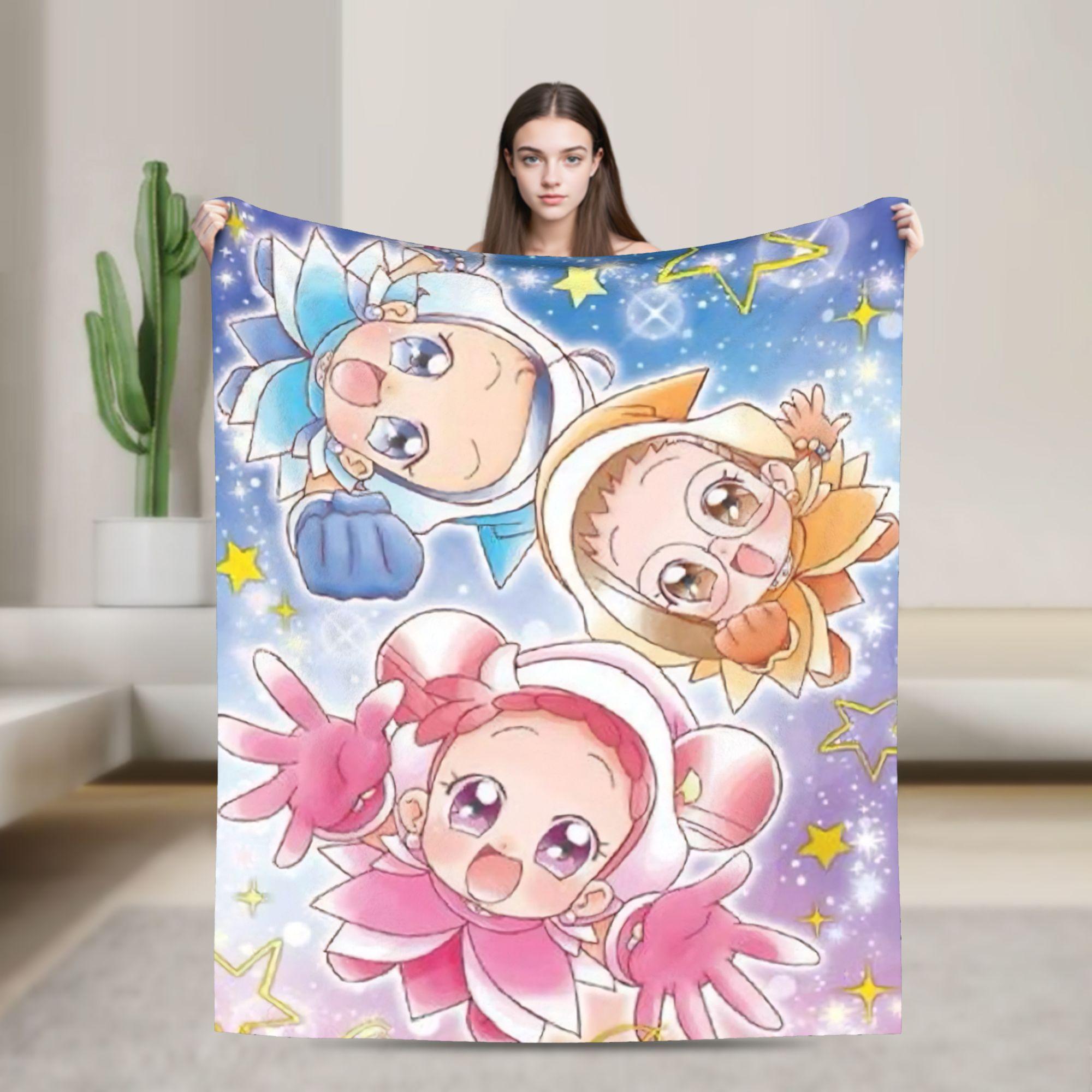 

magical doReMi girl cartoon Throw Blanket for Couch Soft Cozy Plush Blanket 50x60 Inch Multi-size Bedspread for All Seasons 75cmx90cm