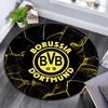 Borussia Dortmund,Round Area Rug,Carpet Rug for Living Room Bedroom Sofa Playroom Decor,Non-slip Floor Mat