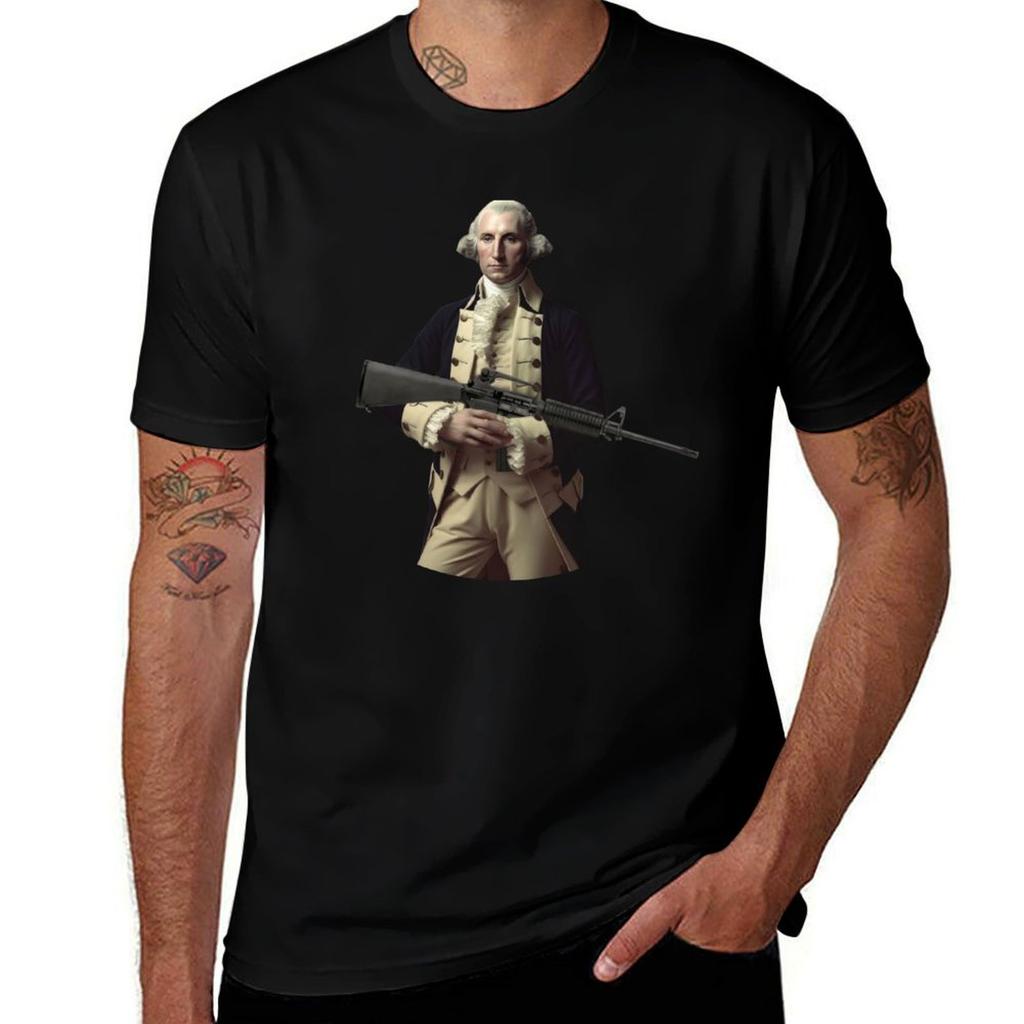 Washington with AR15 T-Shirt Breathable Sportswear T-Shirt for Unisex