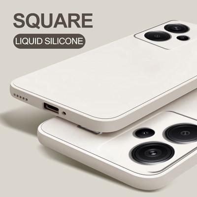 For Redmi Note 13 Pro Plus Case Square Liquid Silicone Phone Case For Xiaomi Redmi Note 13 Note13 Pro Note13Pro Plus Soft Back Cover