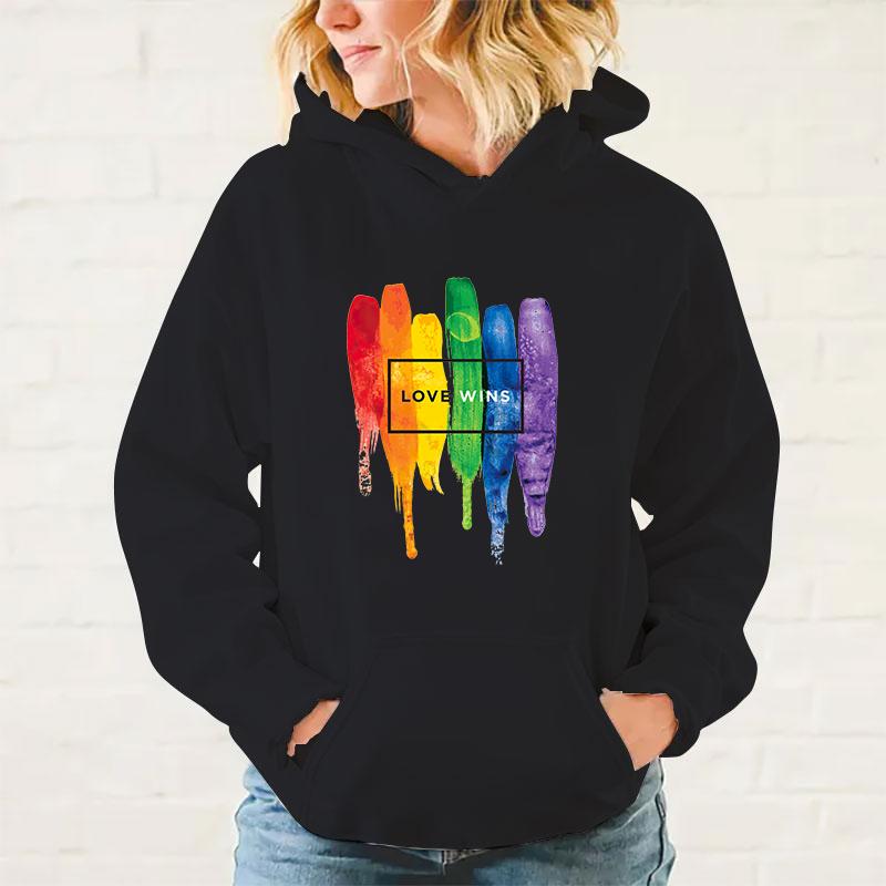 y2k hoodies Lgbt Love Wins Printed Hoodies Men/Women Sweatshirts Casual Hoodie Personality Pullover