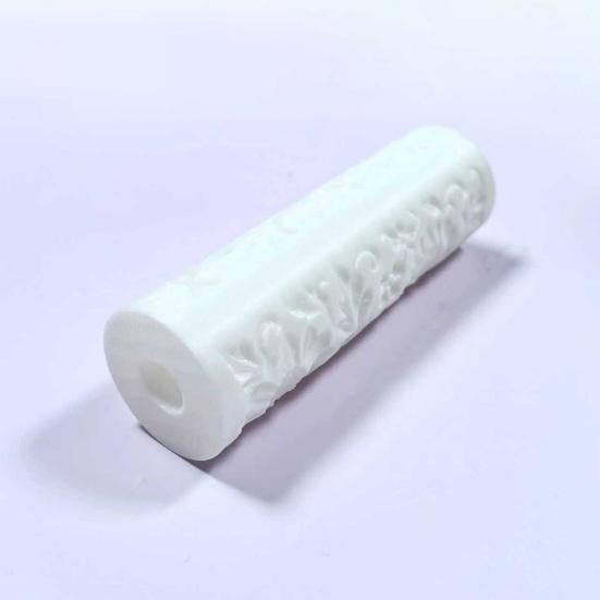 1/2Pcs Textured Roller Brush 3D Printed PLA Material Smooth Finish Paint Roller Floral Vine Pattern Decorative Painting Tool