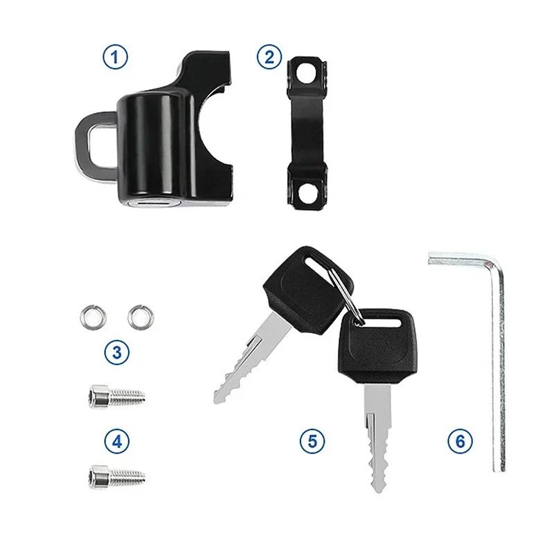 Motorcycle Neutral Helmet Lock Electric Vehicle Fixed Anti-theft Safety Artifact Battery Motorcycle Wire Rope Hat Lock Hook Lock