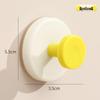 Strong Adhesive No-Drill Suction Cup Hook for Towel and Clothes Storage Behind Doors