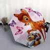 Bambi, Thumper Automatic Opening and Closing Umbrella - 8 Ribs Portable Folding Umbrella with Plastic Handle, Suitable for Leisure and Hallo