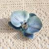 Handmade Accessories Simulated Flower Headdress Butterfly Orchid Flower Brooch   DIY