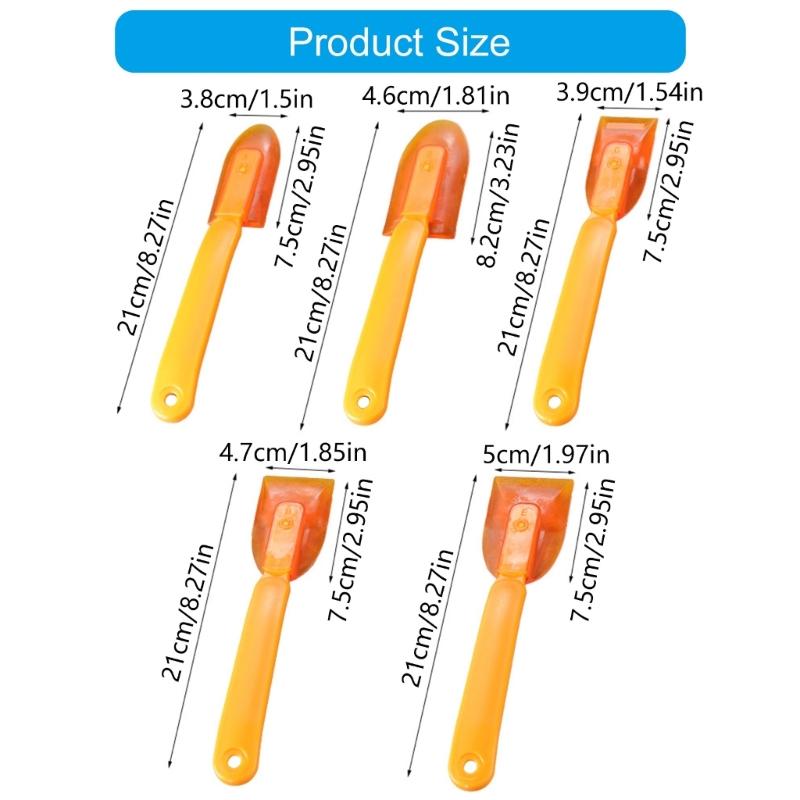 5Pcs Grout Removal Tool Rubber Squeegee Scrapers For Ceramics Wall Joint Cleaning and Multiple Surfaces Finishing