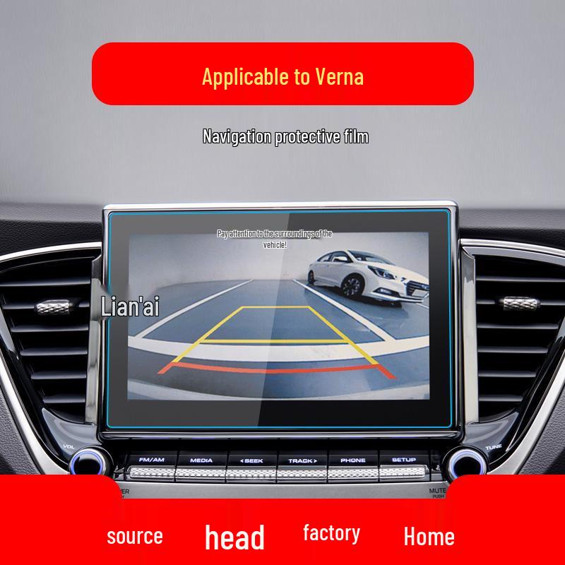 Hyundai Elantra & Verna Navigation Tempered Film Screen Protector, Dynamic Control