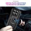 For Xiaomi 15 Pro Case PC+TPU Phone Cover with Rotary Ring Kickstand