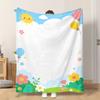 1pc Flannel Blanket Sunny Balloons Flowers Landscape Soft Comfortable And Warm This Nap Blanket/Sofa Blanket Is Suitable for All S