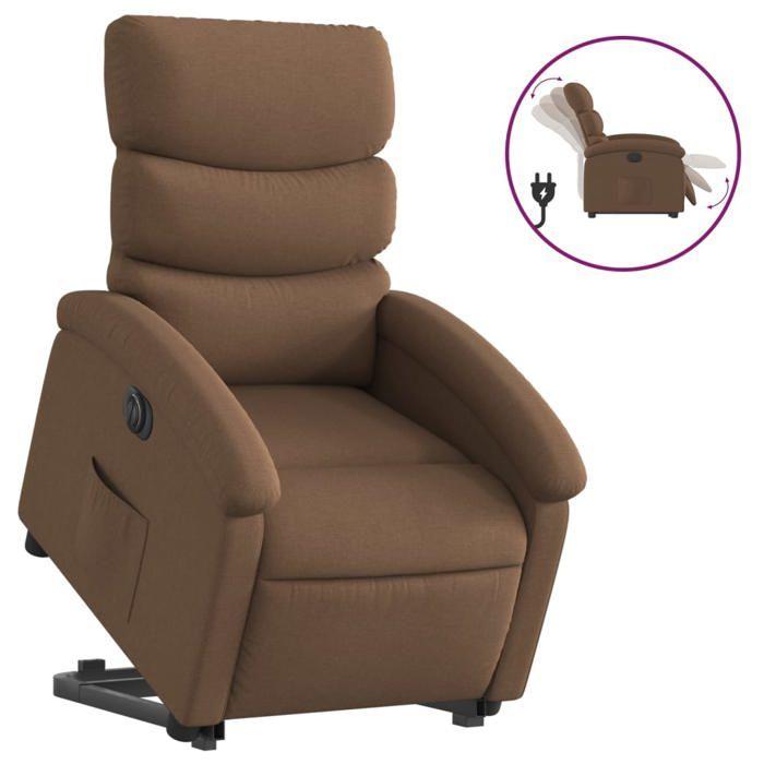VidaXL Electric Recliner, Relaxation Chair with Adjustable Backrest and Footrest, Living Room Seat, Modern, 3204006
