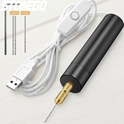 Handheld Mini Electric Drill DIY USB Tool for Epoxy Resin Jewelry Wood Craft Engraving Pen