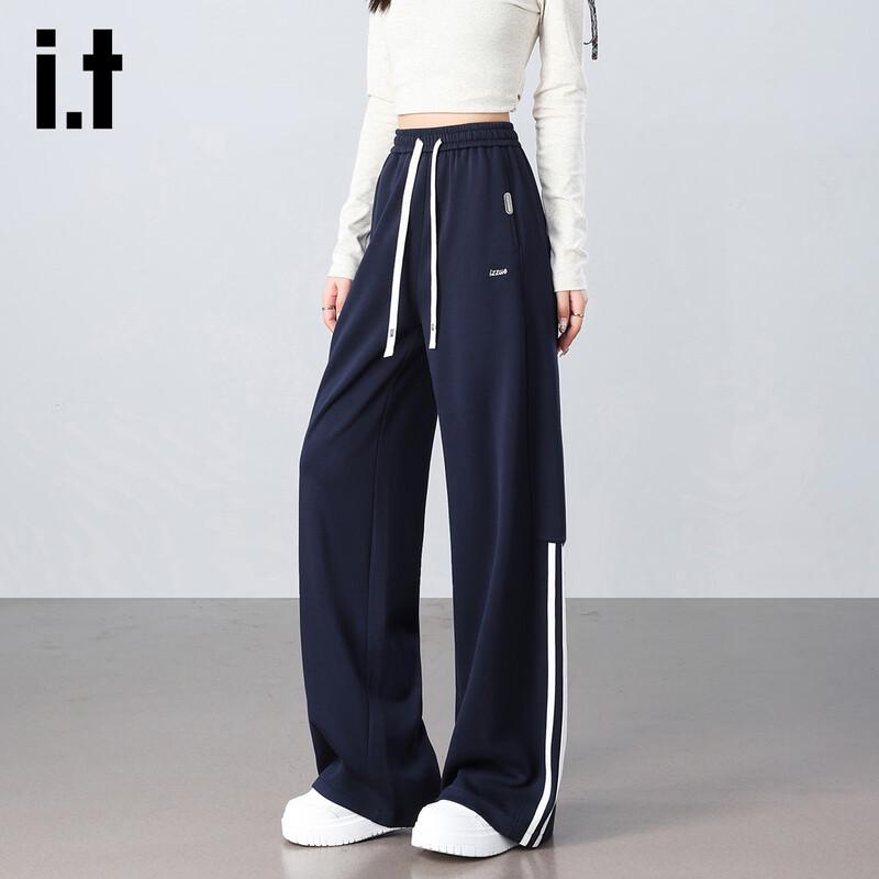 Izzue It Women's High-Waist Versatile Straight-Leg Casual Pants