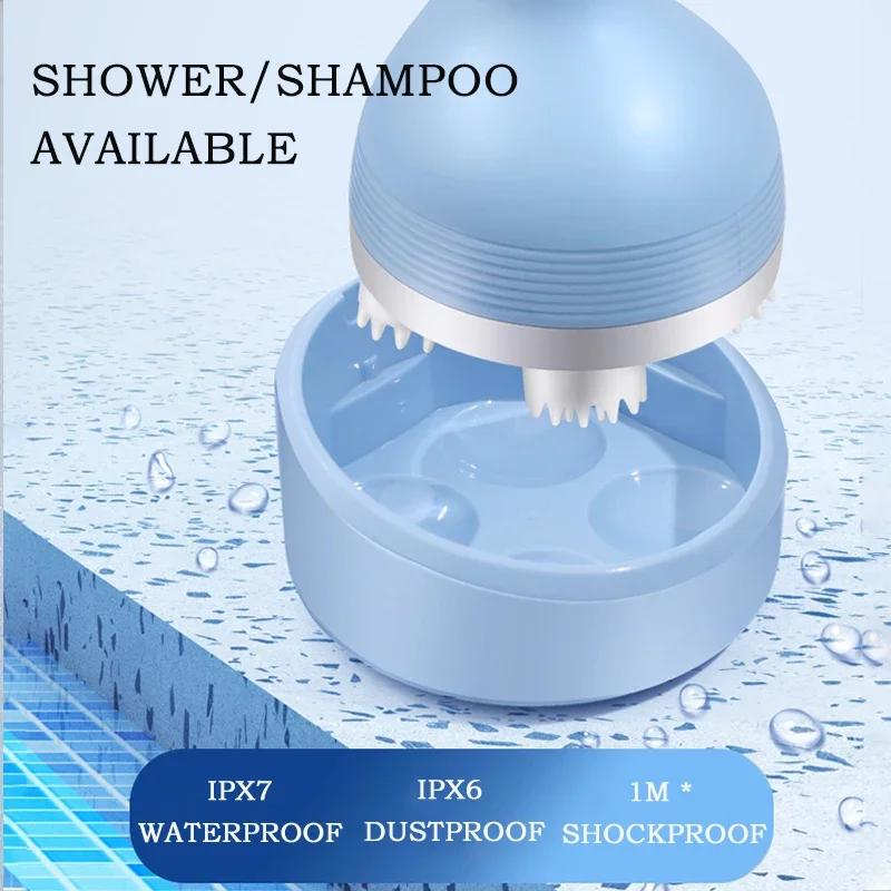 1PC Electric Head Massager Wireless Cat Scalp Massage Tool Waterproof Body Relax Shoulder Neck Deep Tissue Kneading Massager