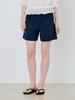 Leusejiem Basic Cotton Work Half Pants - Navy