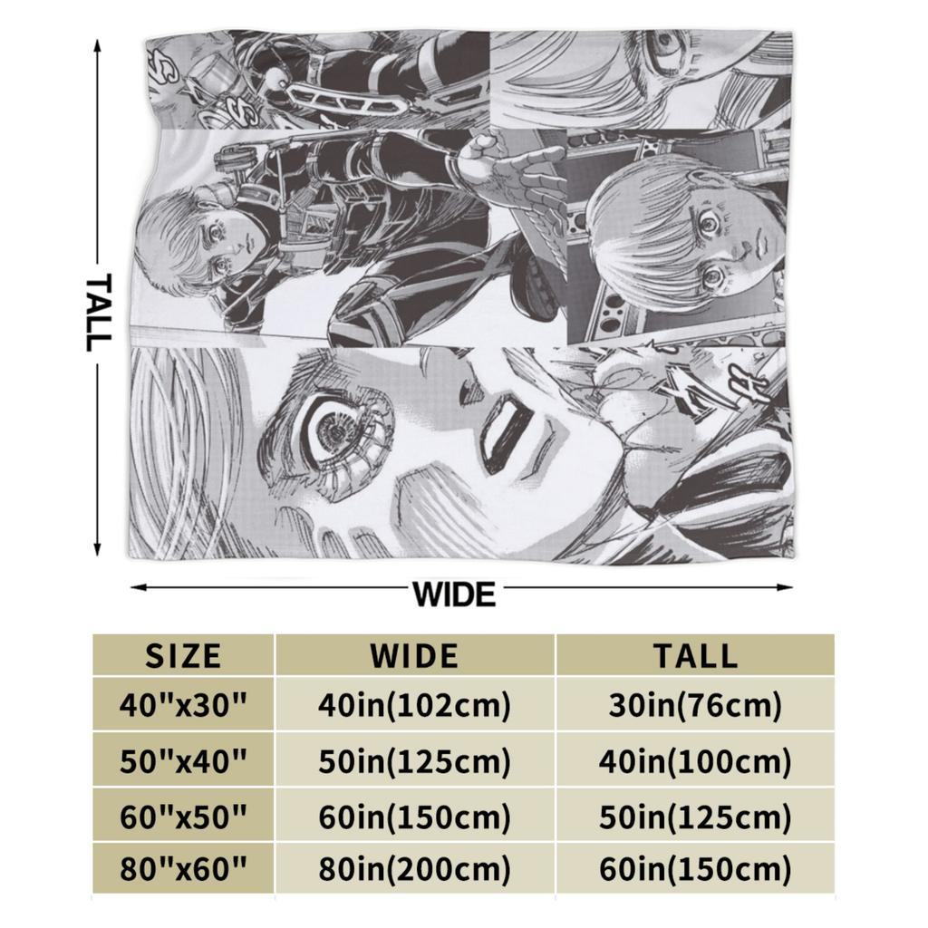 Armin Arlert Attack on Titan Blanket Velvet Winter Portable Super Soft Throw Blanket for Bedding Car Bedding Throws