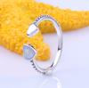 925 Sterling Silber Pan Ring Neue Offene Herz Ring Für Frauen Hochzeit Party Geschenk Mode Schmuck