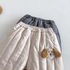 Children's 2025 Winter Cartoon Dog Quilted Cotton Pants - Stylish Boys' Sweatpants