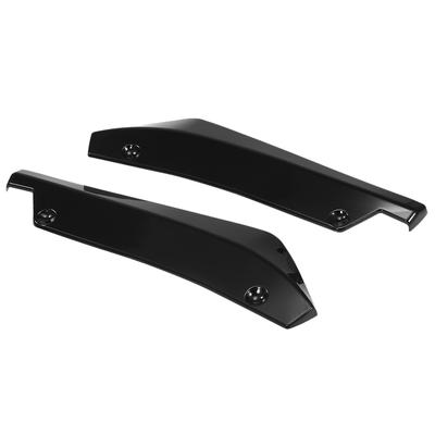 Fit Rr Bumper Lip Splitter Fins Body Lip Spoiler Chin Skirt Protector Black