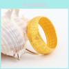 Stylish Vintage Vietnamese Brass Gold Plated Open Ring For Men With Fortune Character Design