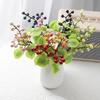 Artificial Olive Branches Decor with Faux Berries for Home Office Photography Spring Floral Arrangement 9.84in Plastic Foam