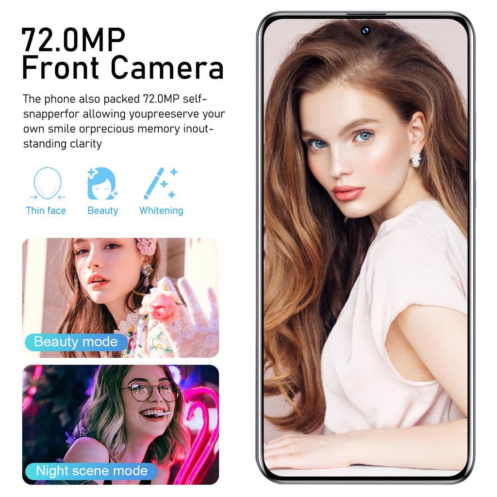 F5 Pro Mobile Phone: 16GB RAM, 1TB Storage, 4G, Center Hole Display, Supports Dropshipping