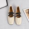 Módní baleríny Pohodlné dámské boty Jednoduché boty Dámské mokasíny Jarní nové modely Neunaví nohy Ploché Mary Jane Kožené boty
