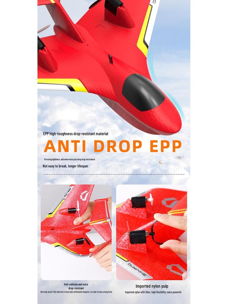 ZY-425 Remote Control Electric Glider: Land, Air & Sea Model Airplane with Water Takeoff Capability.