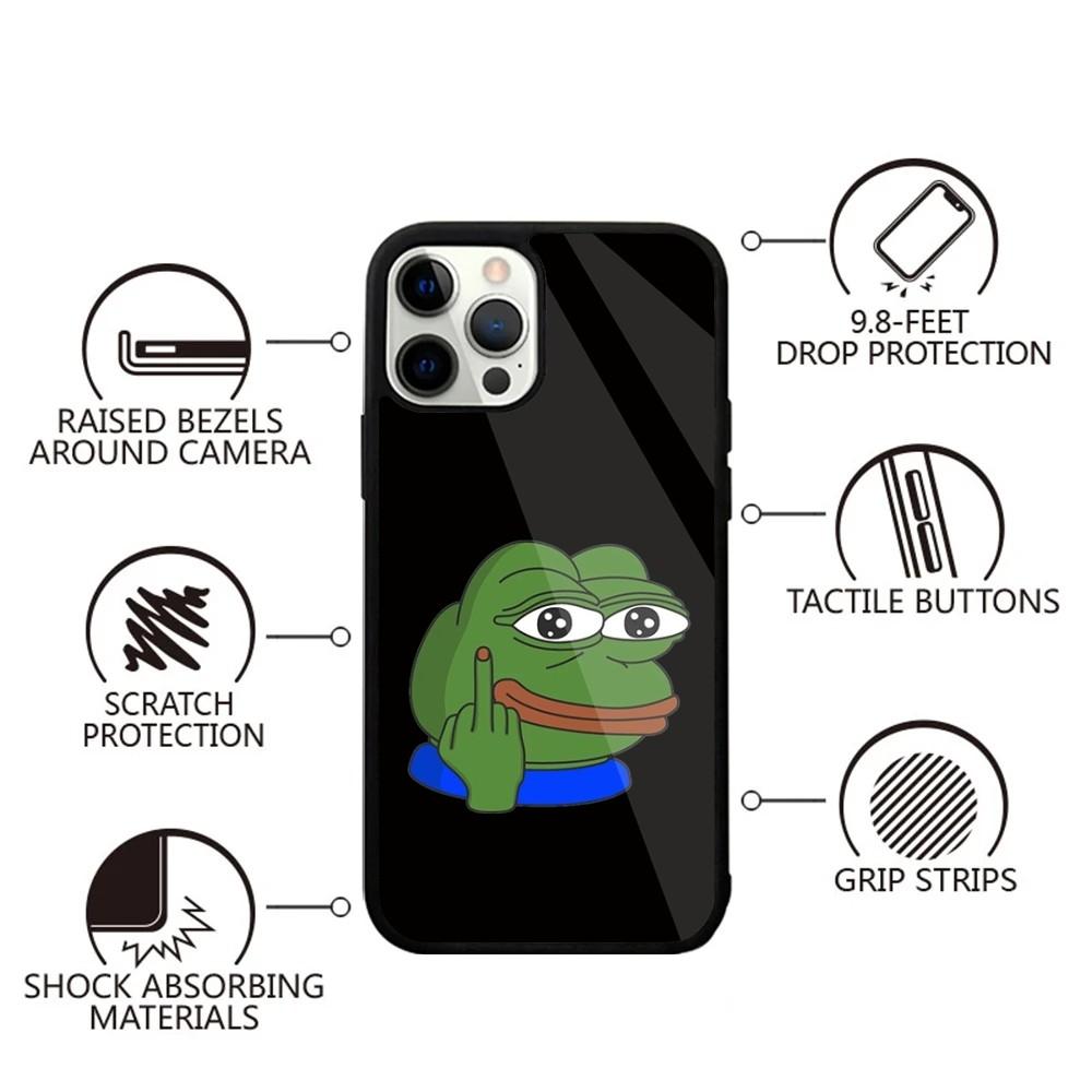 Sad Frog P-Pepe Funny Phone Case For iPhone 16,15,14,13,12,11,Plus,Pro,Max,Mini Magsafe Magnetic Wireless Charging