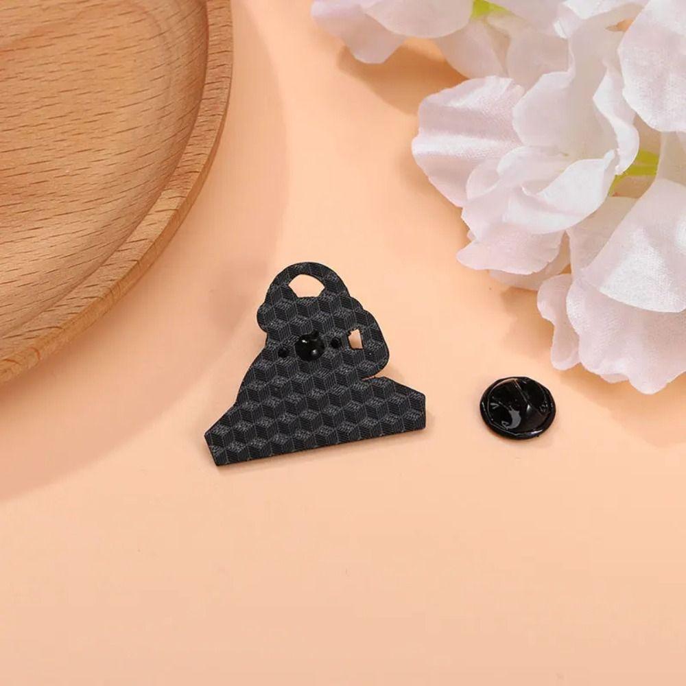 Guitar Women Suit Lapel Pins Accordion Animal Theme Metal Pin Personalized Cat-shape Brooch  Women