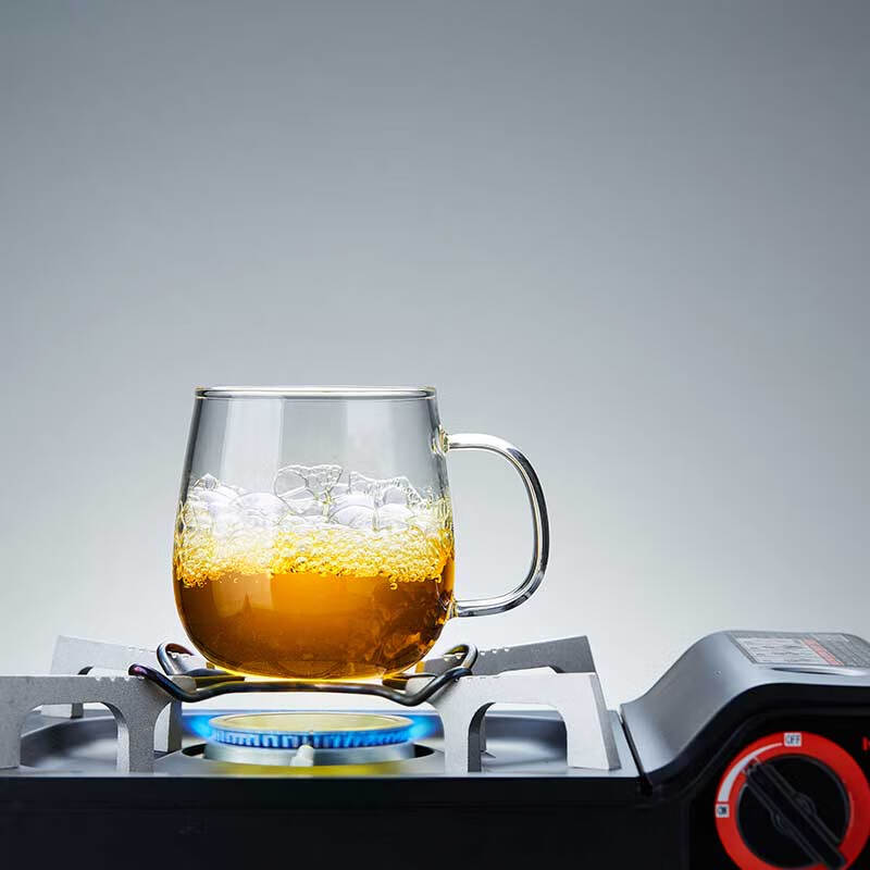 Lvchangming Glass Tea Cup with Infuser, Thick Heat-Resistant Tea Separation Cup for Office And Home Use, 520ml