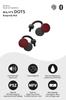 nwm Completely Wireless Ear Speaker Nwm DOTS Earphones That Do Not Block Your Ears Bluetooth NTT Sonority Burgundy Red (Noom) Open-ear 5.3