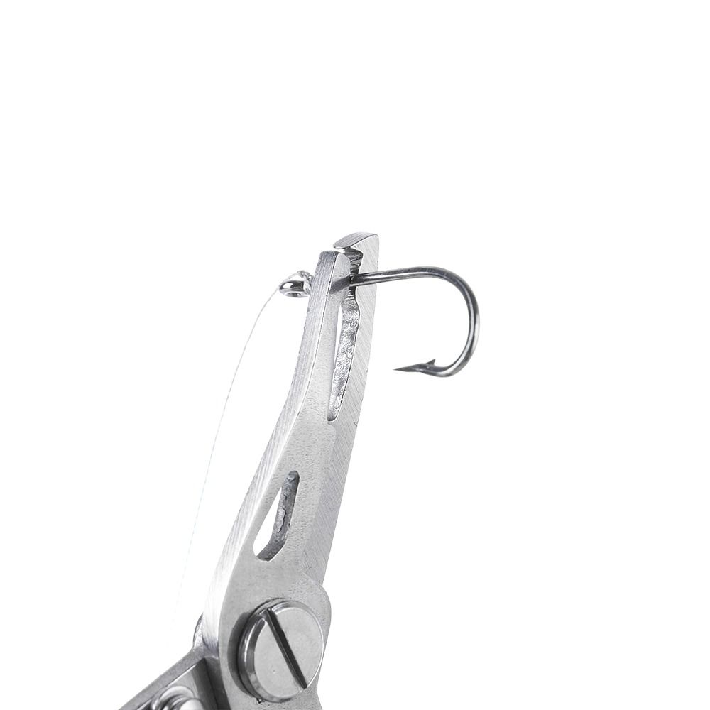 Plastic Handle Fishing Pliers Blue Black Red Stainless Steel Scissor Portable Clipper Tool  Outdoor