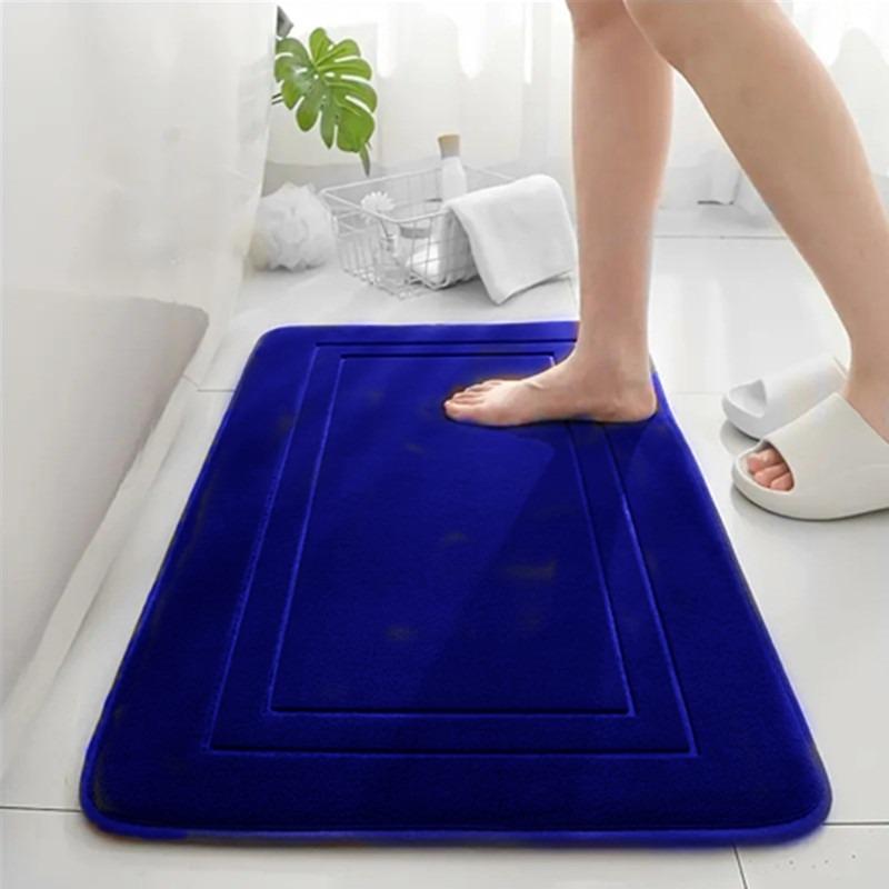 Bathroom Mat Bath Non-slip Carpets In Wash Basin Bathtub Side Floor Rug Shower Room Doormat Memory Foam 3D Pad