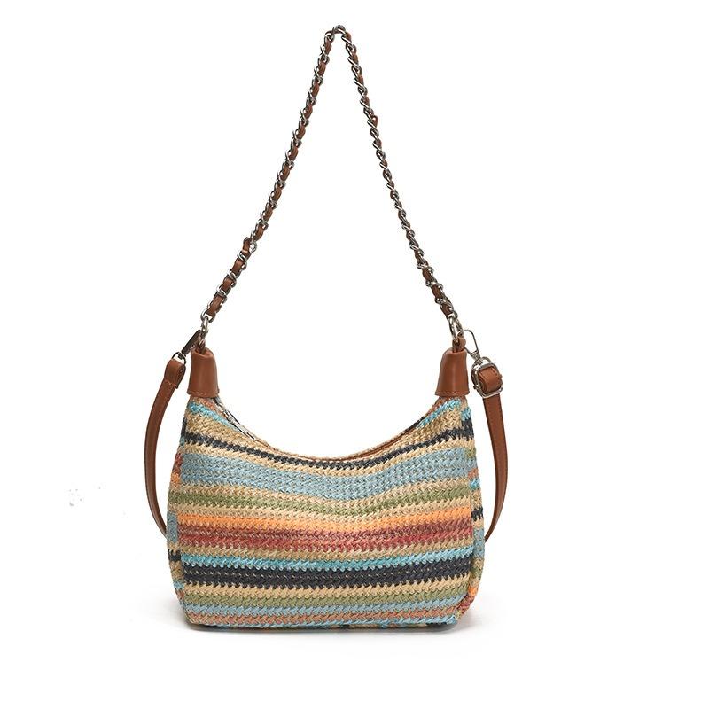 Woven Bag Women's Large-capacity New Summer Crossbody Seaside Vacation Beach Bag