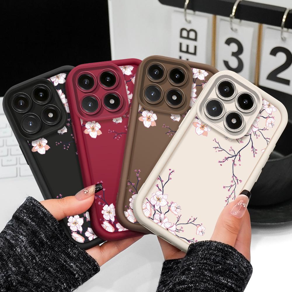 Spring Flowers Phone Case For Xiaomi 15T 14T 13T Pro 17 15 14 13 12 Lite Ultra Pro Max 5G Staircase Soft Cover
