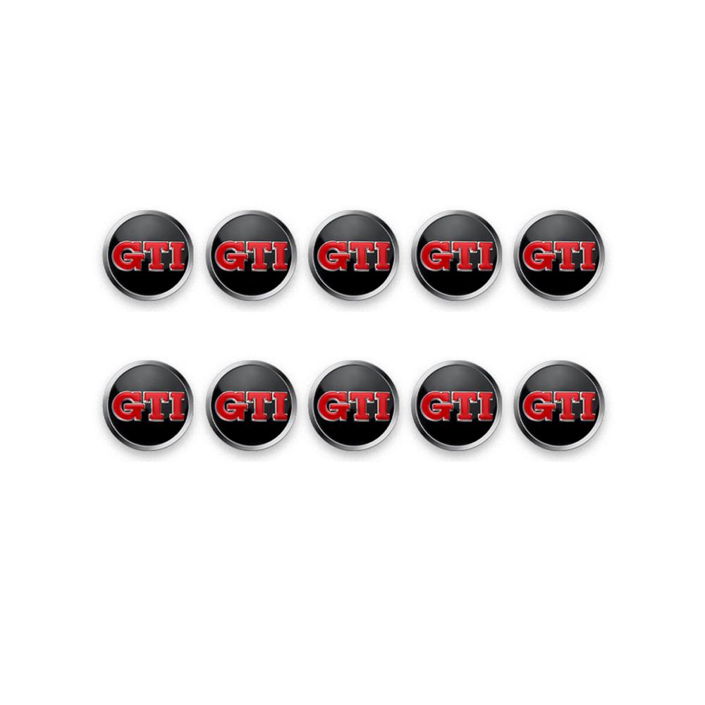 FD01-5/10/20PCS 14MM Car Key Shell Remote Control Logo Key Sticker for Volkswagen GTI Polo Sharan Golf Scirocco Touran Tcross Tiguan