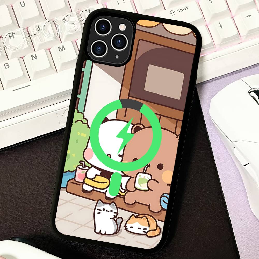 

Cute Bubu Dudu For Magsafe Magnetic Wireless Phone Case For IPhone 17 16 15 14 Plus 13 12 11 Pro Max Cover iPhone 15 pro
